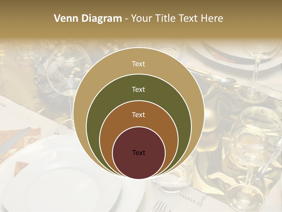 A Place Setting With Place Settings And Place Settings PowerPoint Template