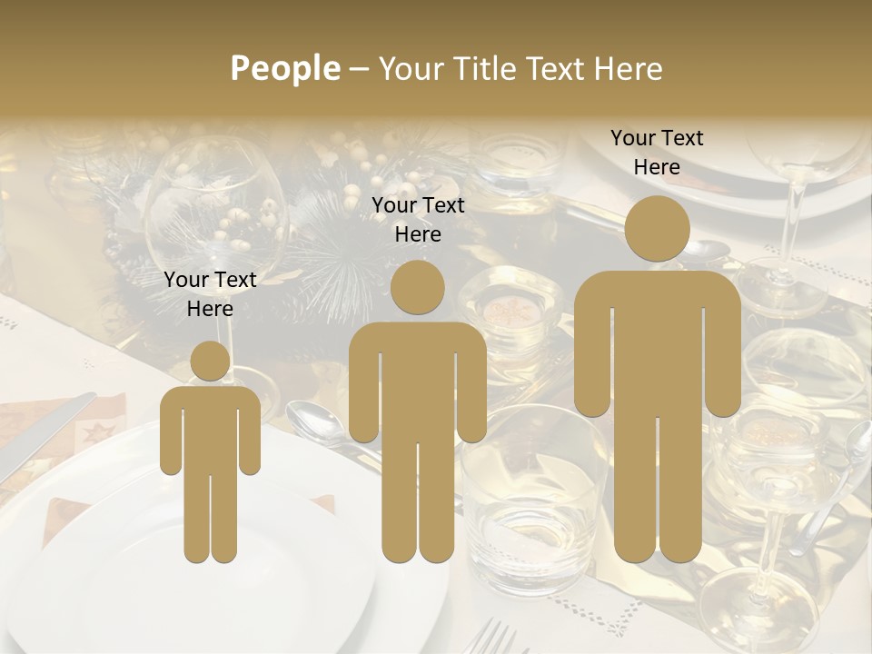 A Place Setting With Place Settings And Place Settings PowerPoint Template