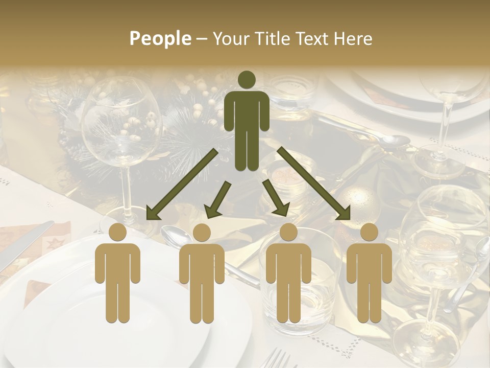 A Place Setting With Place Settings And Place Settings PowerPoint Template