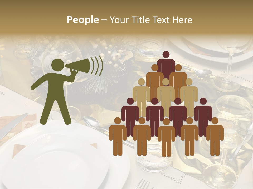 A Place Setting With Place Settings And Place Settings PowerPoint Template