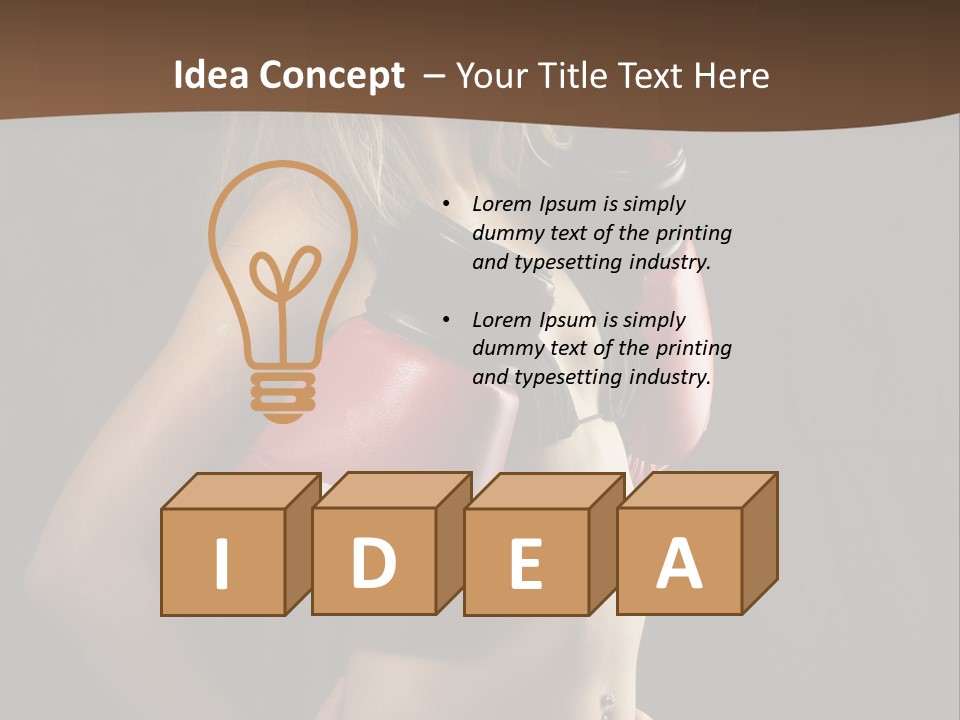 Caucasian Y Conflict PowerPoint Template