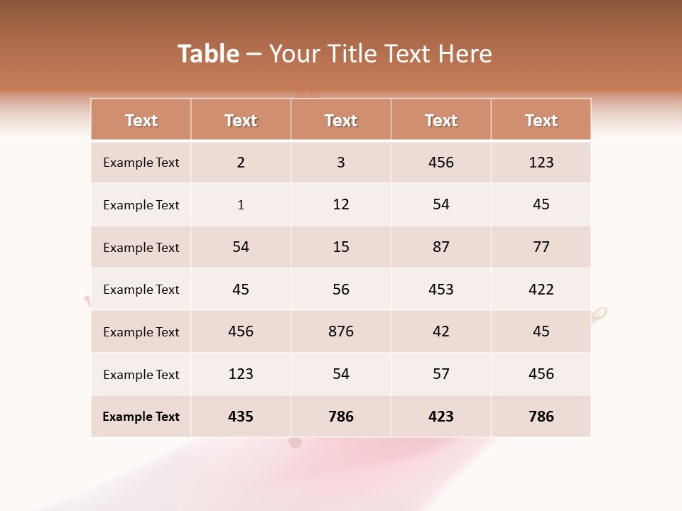 Umbrella Girl Baby PowerPoint Template