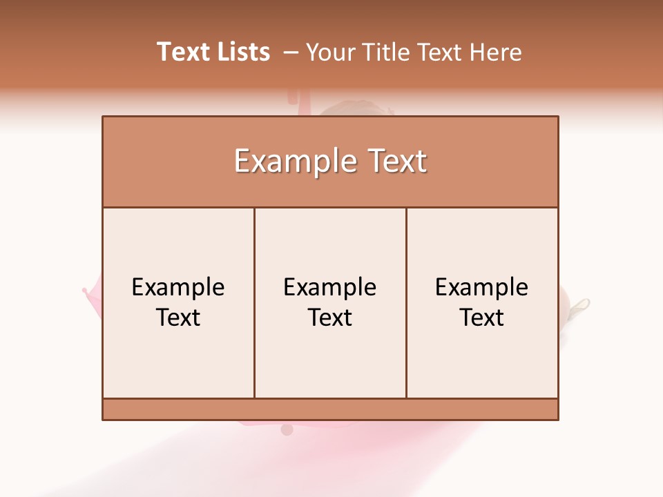 Umbrella Girl Baby PowerPoint Template