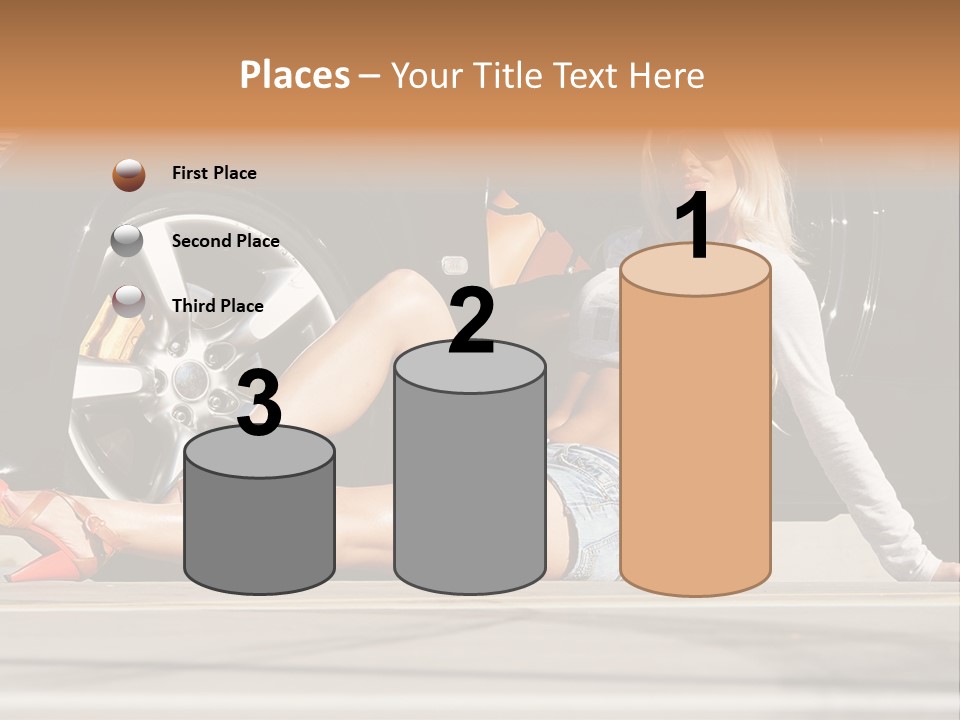 Person One Female PowerPoint Template