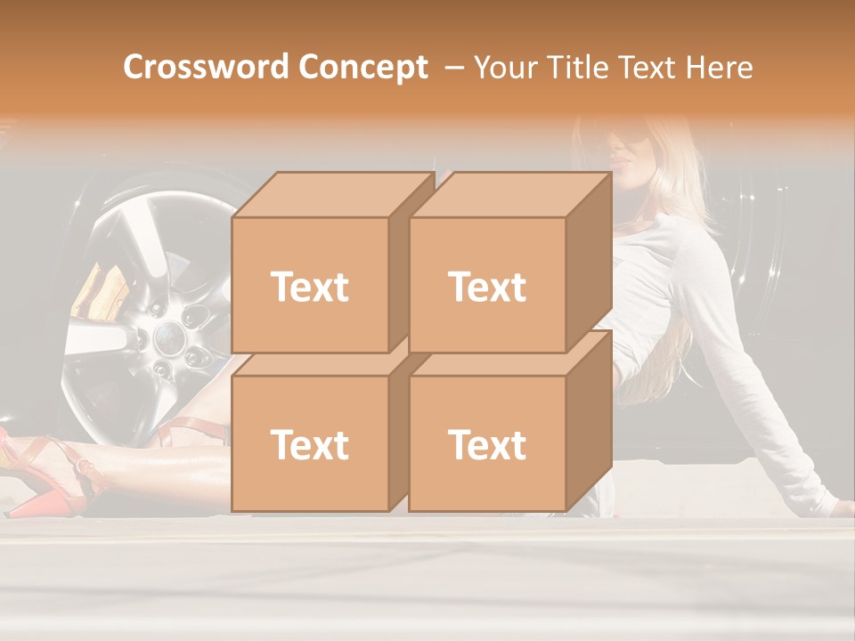 Person One Female PowerPoint Template