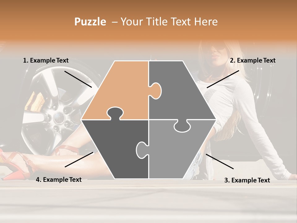 Person One Female PowerPoint Template