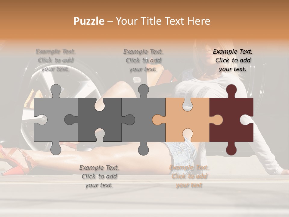 Person One Female PowerPoint Template