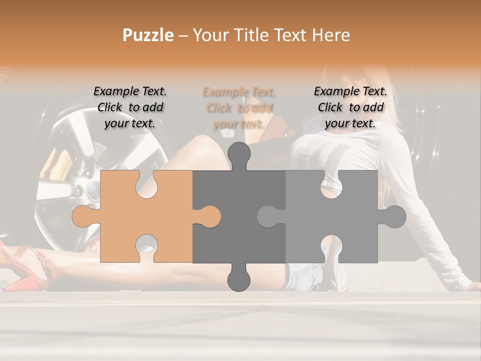 Person One Female PowerPoint Template