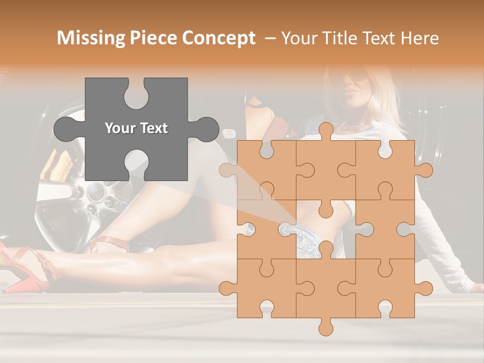 Person One Female PowerPoint Template