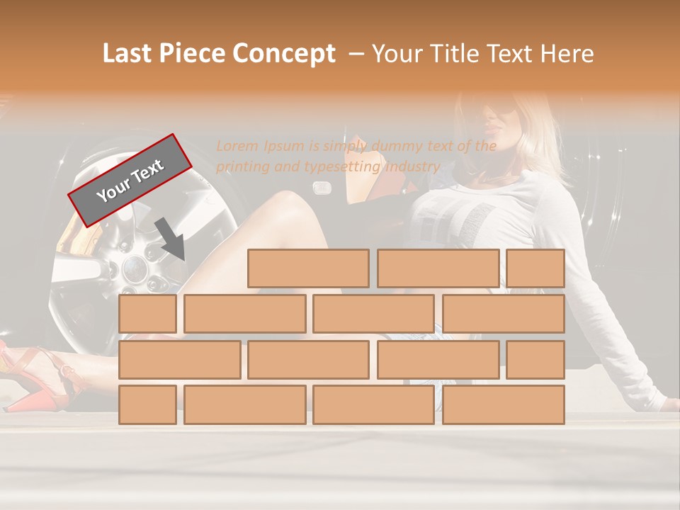 Person One Female PowerPoint Template