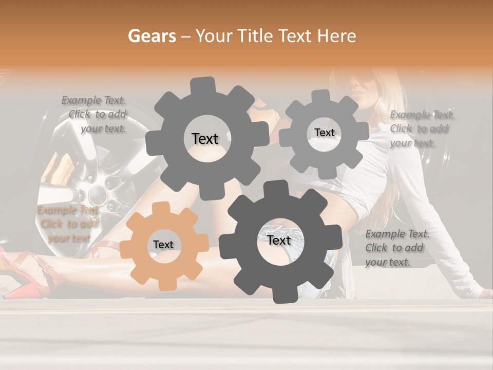 Person One Female PowerPoint Template