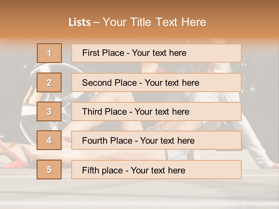 Person One Female PowerPoint Template
