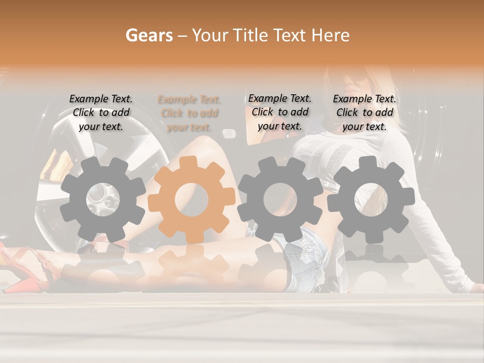 Person One Female PowerPoint Template