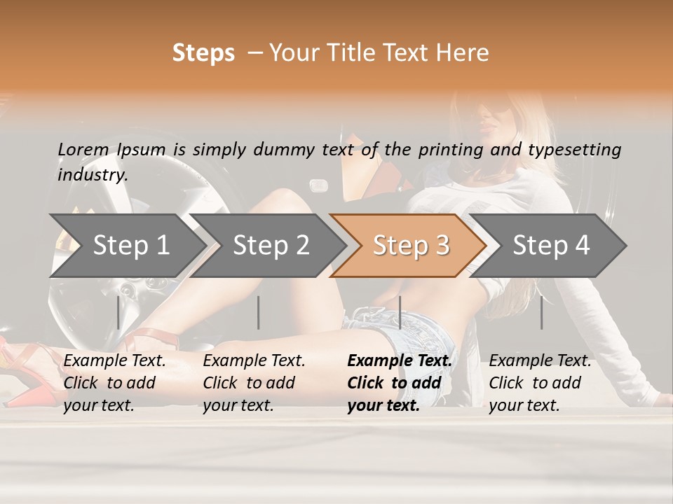 Person One Female PowerPoint Template