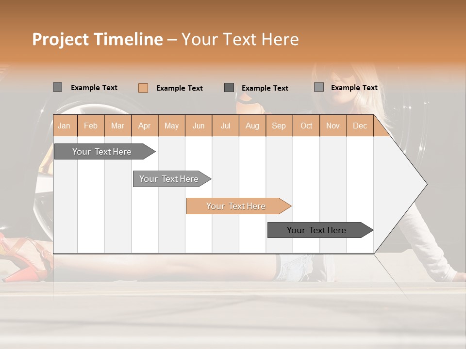 Person One Female PowerPoint Template
