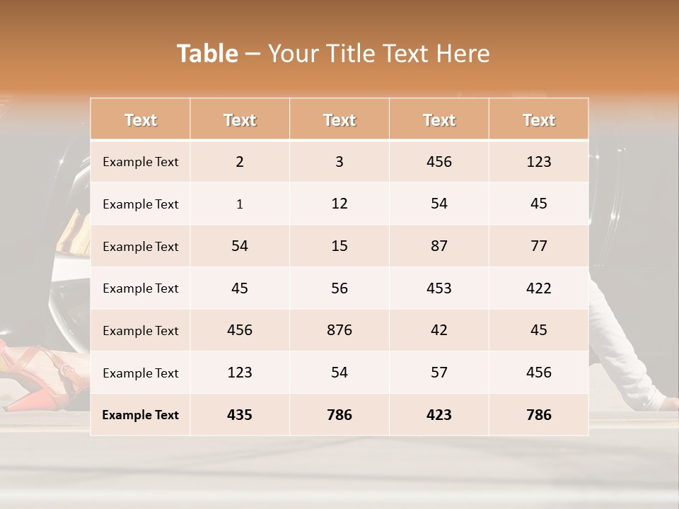 Person One Female PowerPoint Template