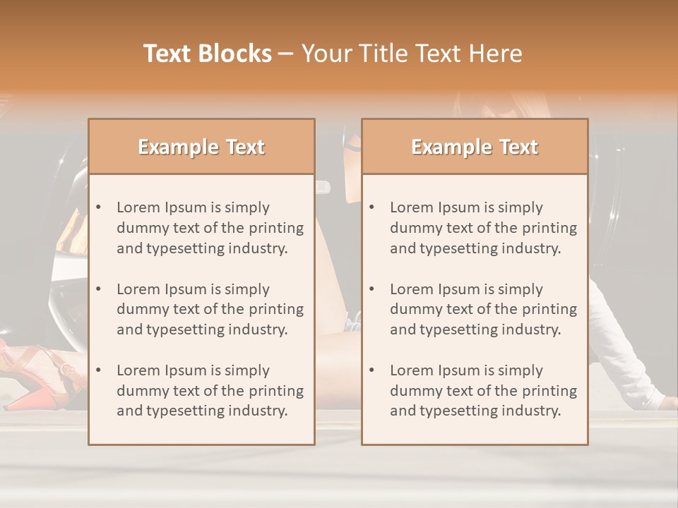 Person One Female PowerPoint Template