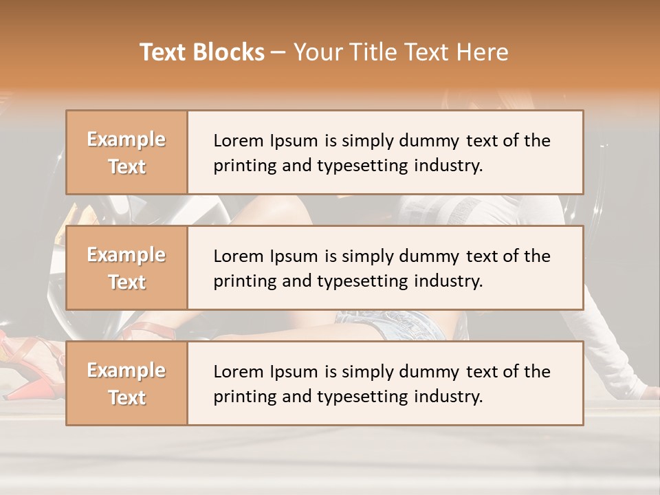 Person One Female PowerPoint Template