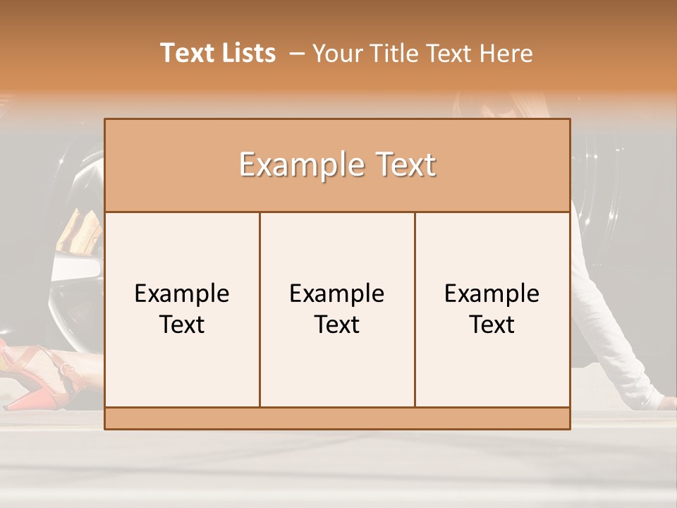 Person One Female PowerPoint Template