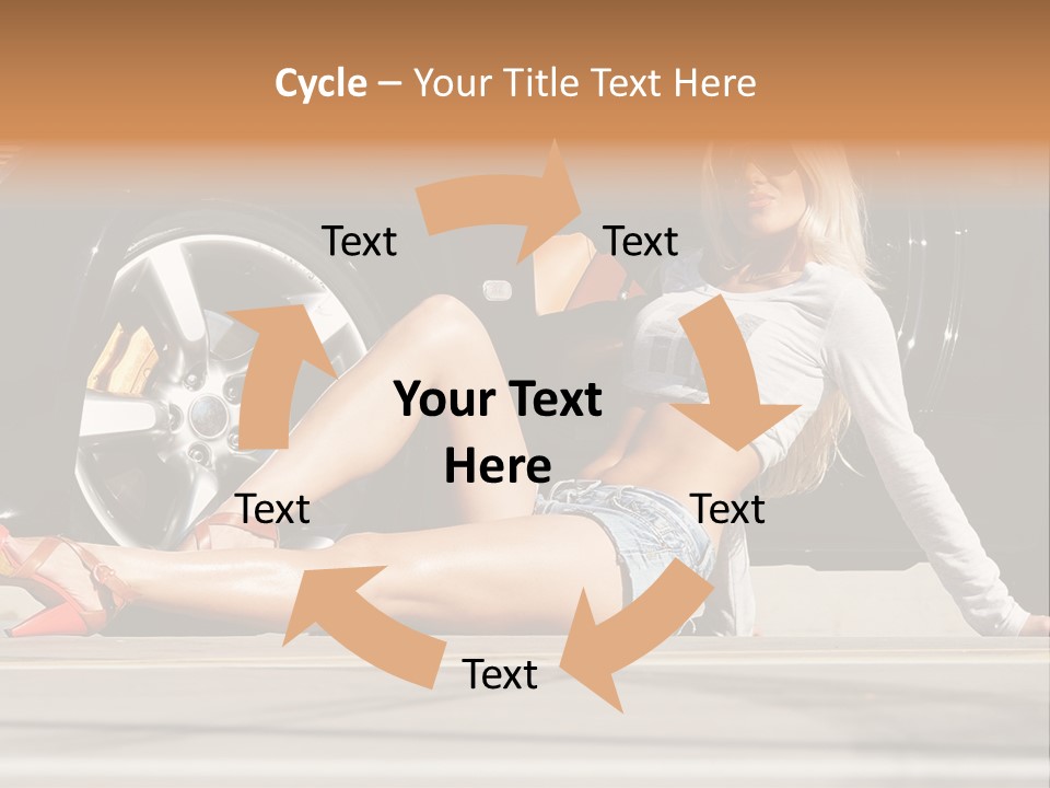 Person One Female PowerPoint Template