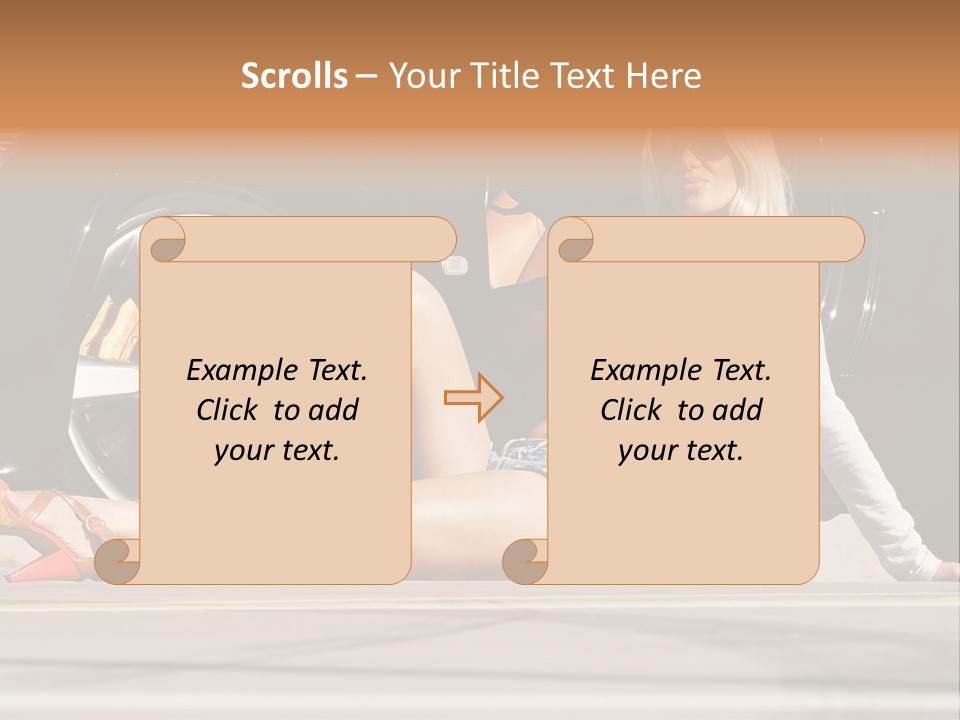 Person One Female PowerPoint Template