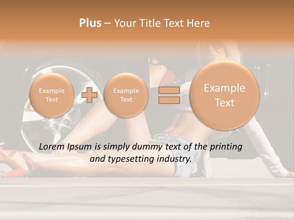 Person One Female PowerPoint Template