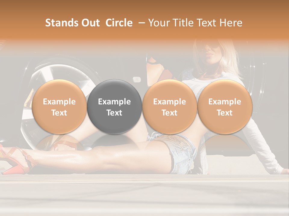 Person One Female PowerPoint Template