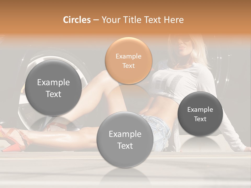 Person One Female PowerPoint Template