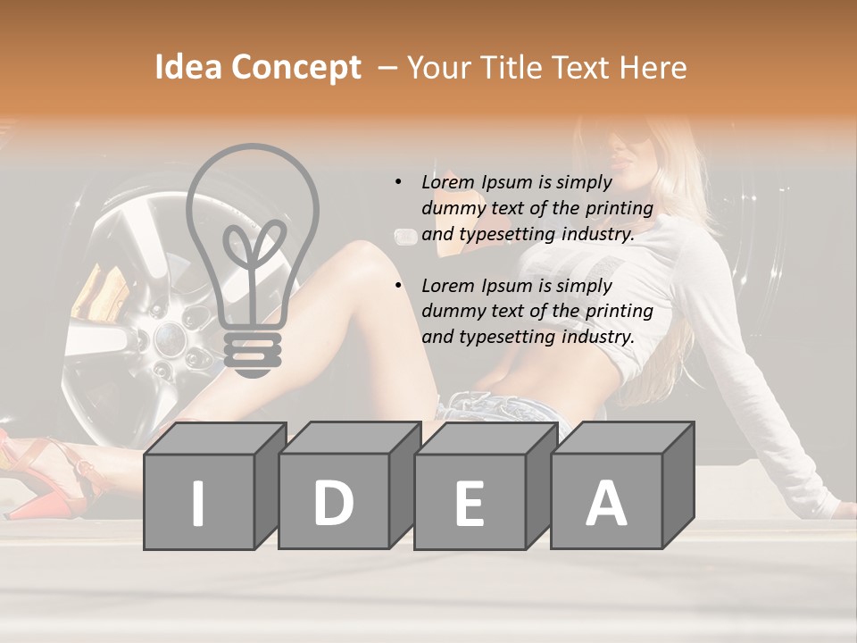 Person One Female PowerPoint Template