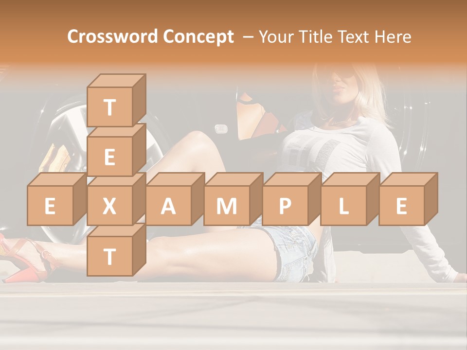 Person One Female PowerPoint Template