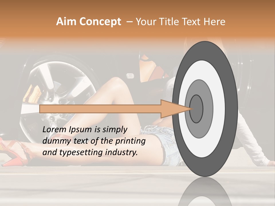 Person One Female PowerPoint Template