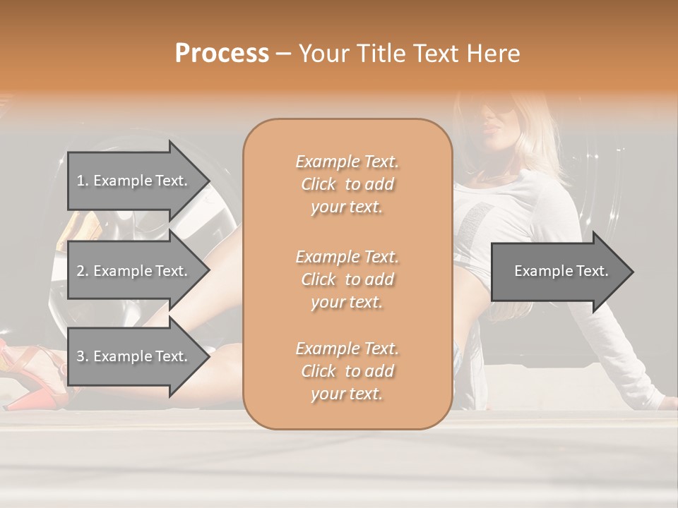 Person One Female PowerPoint Template