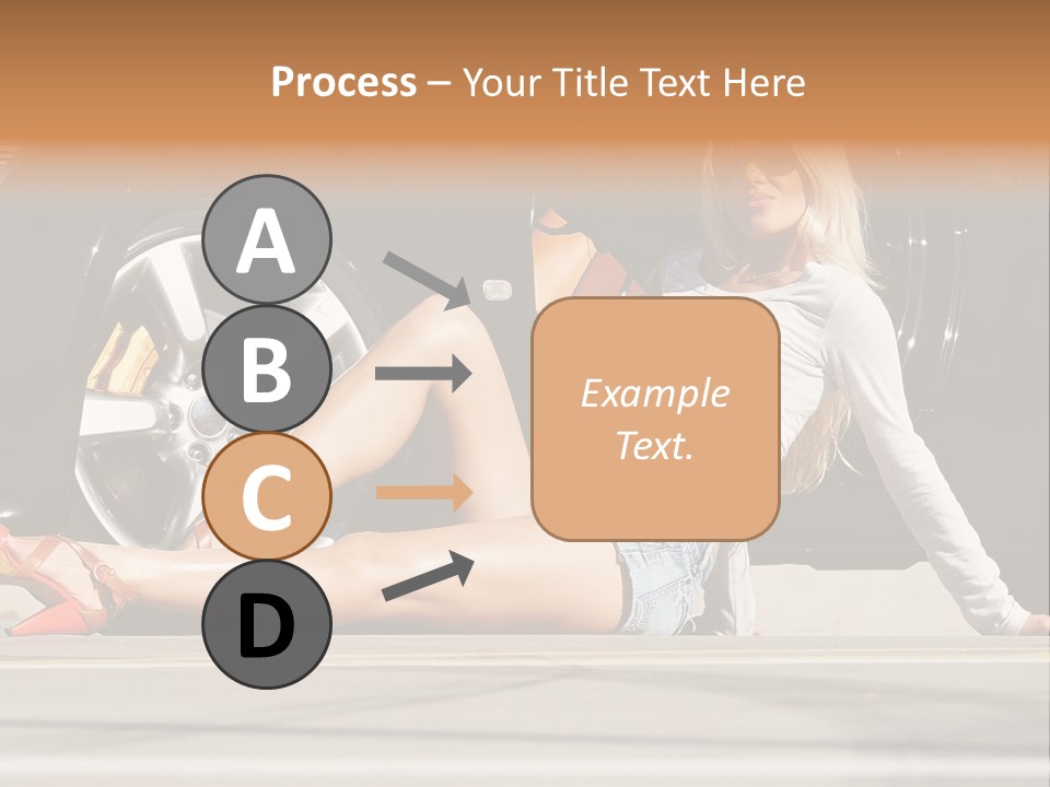 Person One Female PowerPoint Template