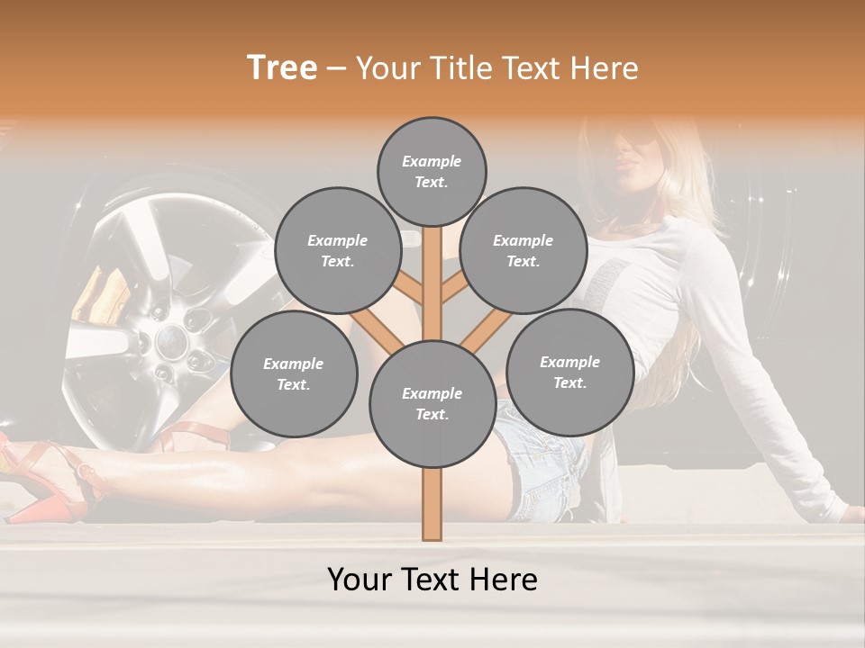 Person One Female PowerPoint Template