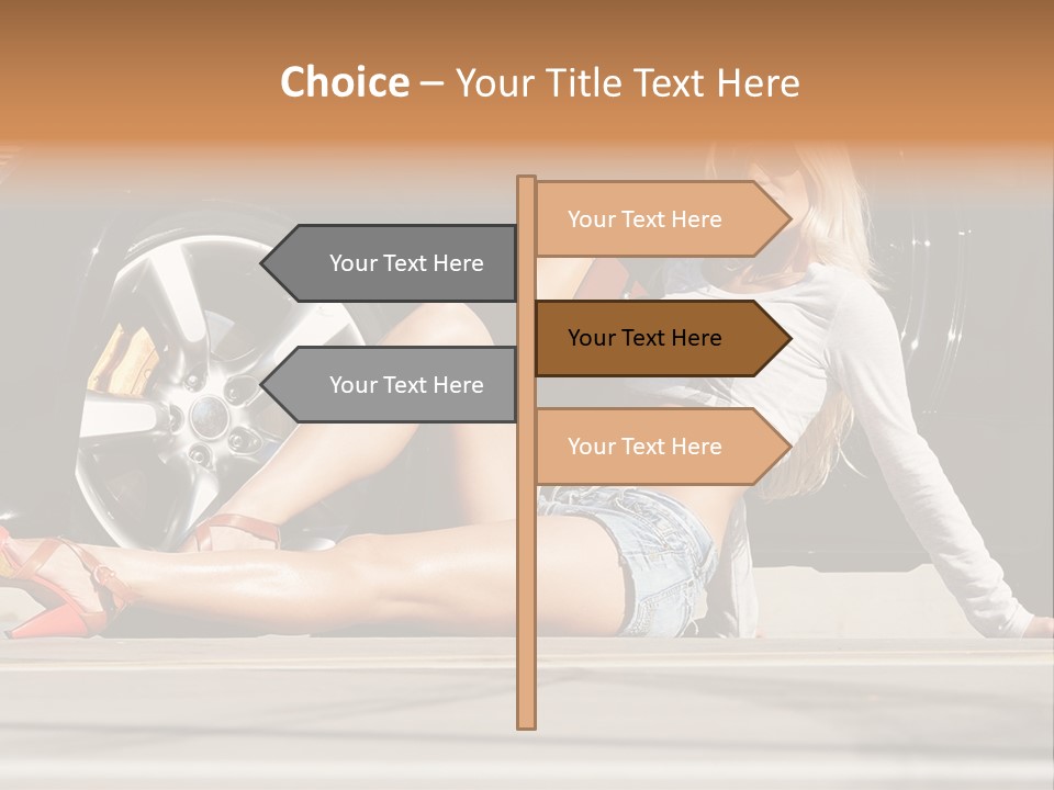 Person One Female PowerPoint Template