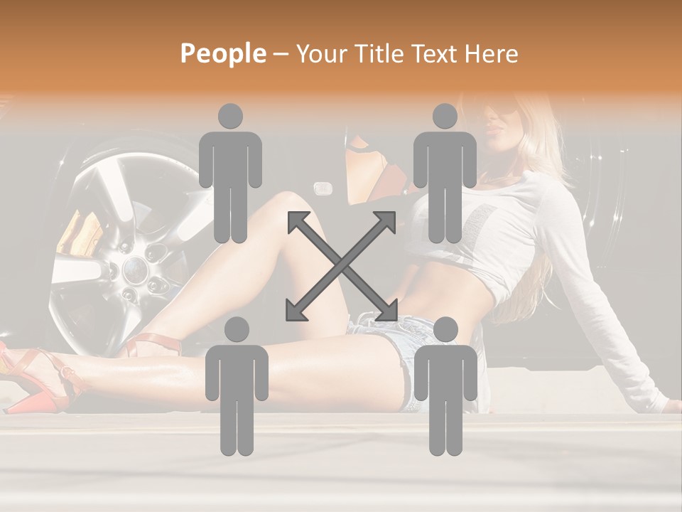 Person One Female PowerPoint Template