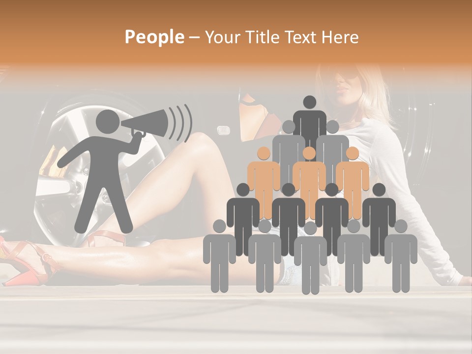 Person One Female PowerPoint Template