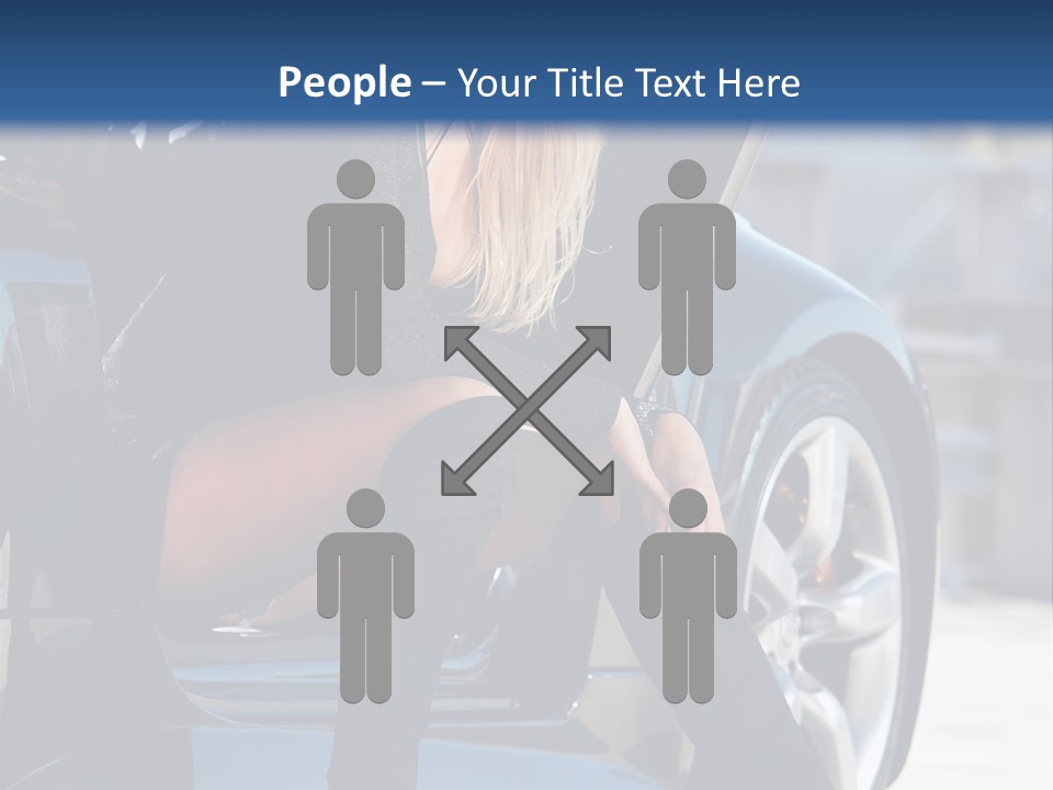 People Sport Black PowerPoint Template