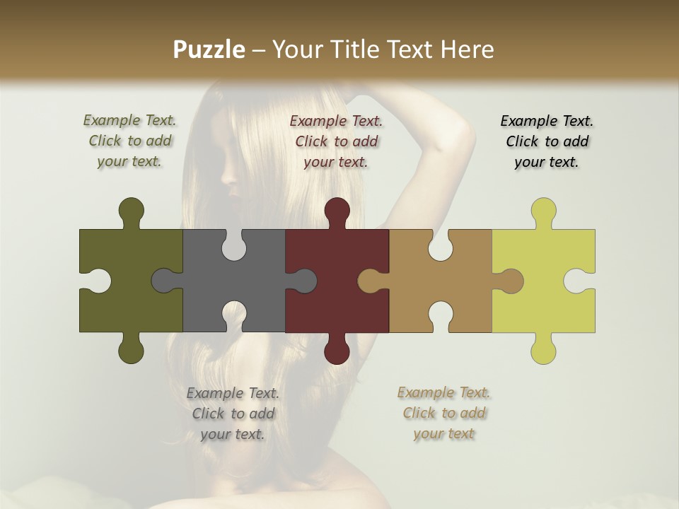 Woman Portrait Nude PowerPoint Template