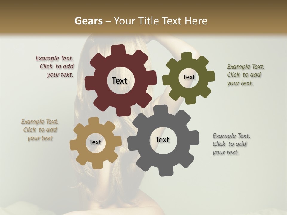 Woman Portrait Nude PowerPoint Template