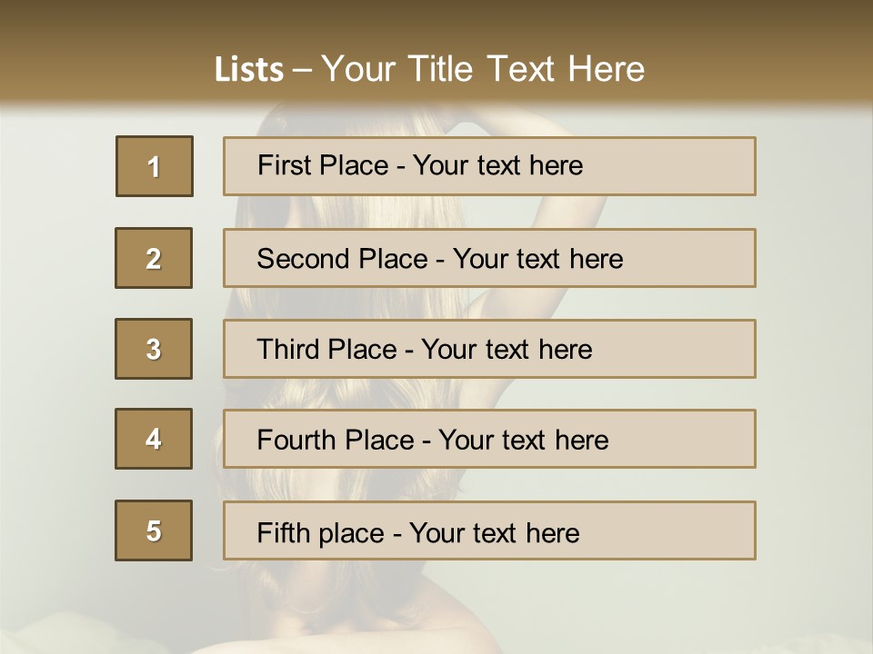 Woman Portrait Nude PowerPoint Template