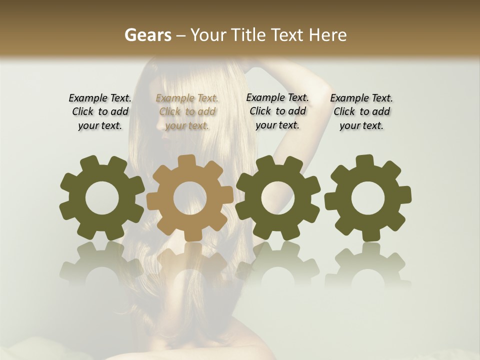 Woman Portrait Nude PowerPoint Template