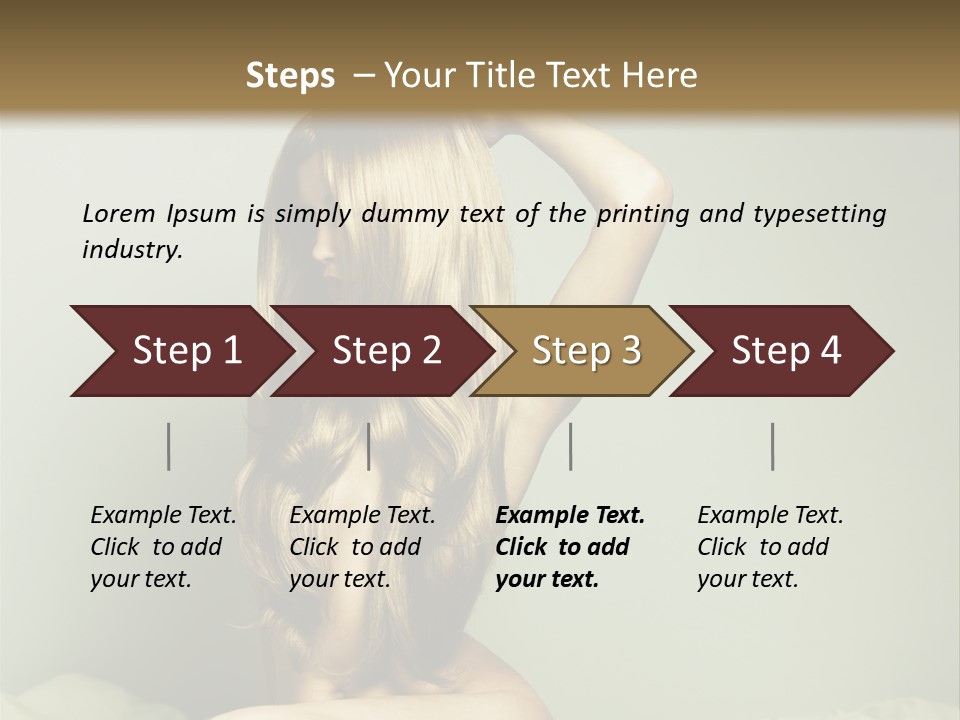 Woman Portrait Nude PowerPoint Template