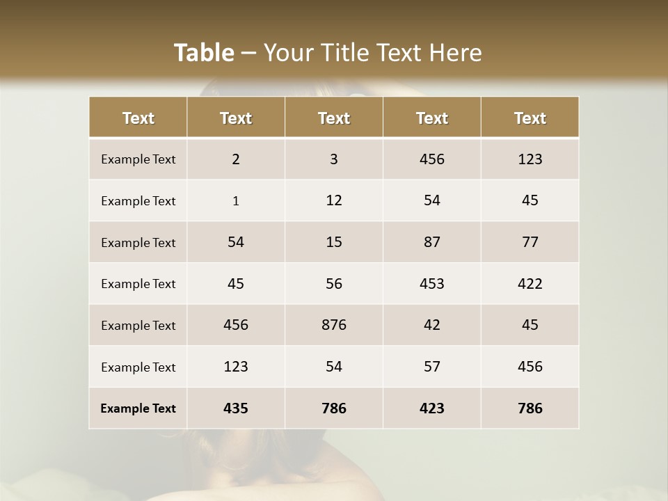 Woman Portrait Nude PowerPoint Template