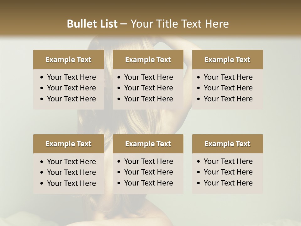 Woman Portrait Nude PowerPoint Template