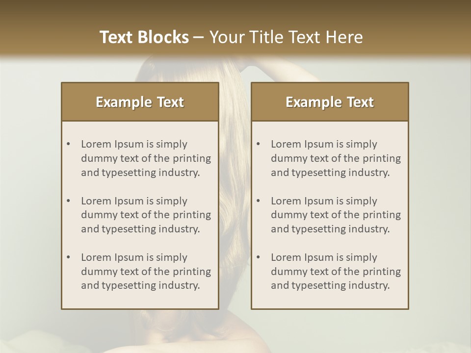 Woman Portrait Nude PowerPoint Template