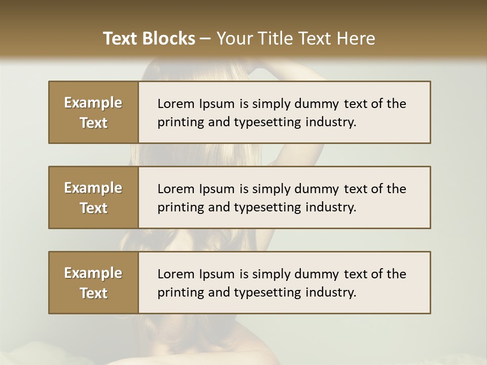 Woman Portrait Nude PowerPoint Template