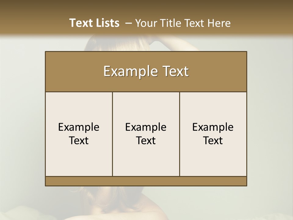 Woman Portrait Nude PowerPoint Template