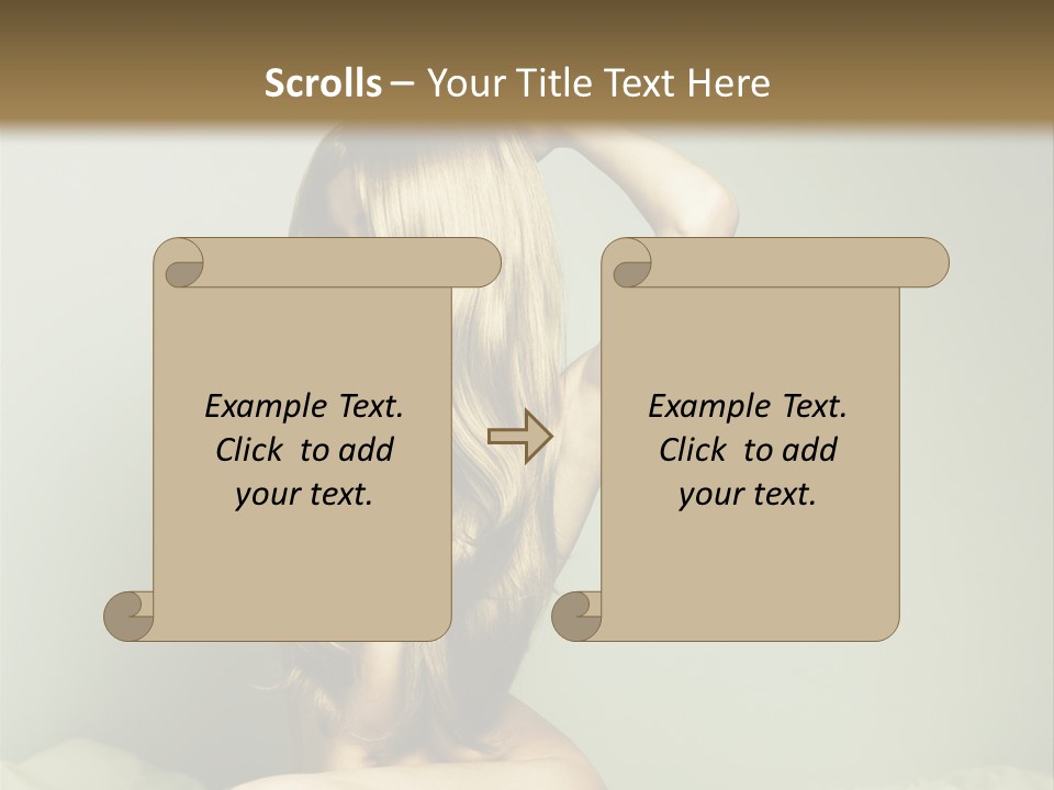 Woman Portrait Nude PowerPoint Template