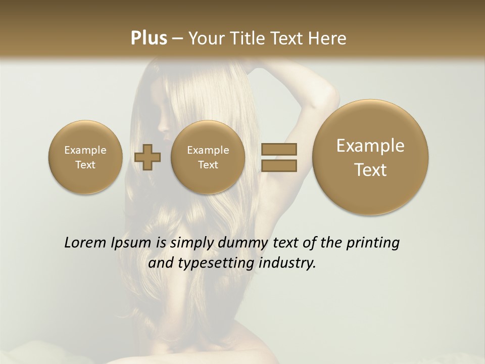 Woman Portrait Nude PowerPoint Template